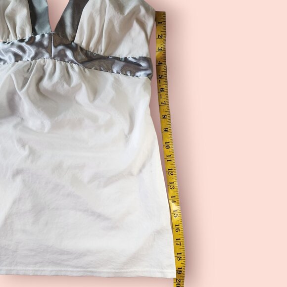 VTG Charlotte Russe angel core fairy white v neck babydoll top size M boho - Picture 4 of 8